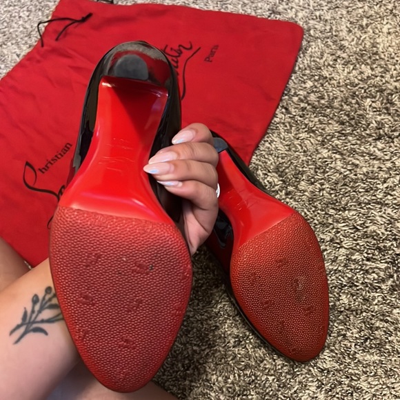 Christian Louboutin Fififa Patent Leather Heels - Picture 3 of 6